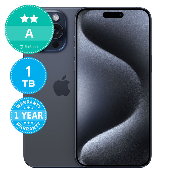 Apple iPhone 15 Pro Max Blue Titanium 1TB A Prenovljen
