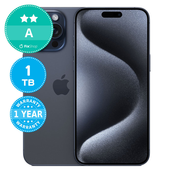 Apple iPhone 15 Pro Max Blue Titanium 1TB A Prenovljen