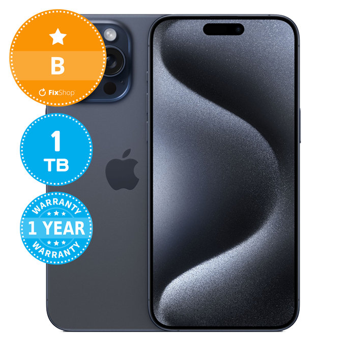 Apple iPhone 15 Pro Max Blue Titanium 1TB B Prenovljen