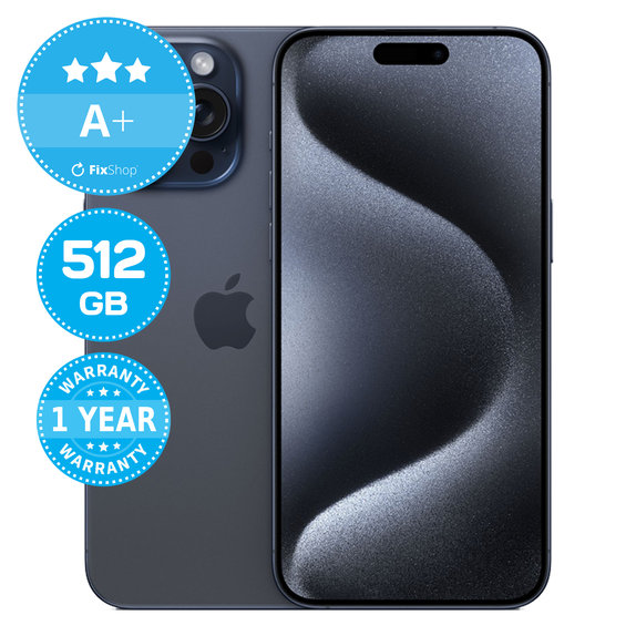Apple iPhone 15 Pro Max Blue Titanium 512GB A+ Prenovljen