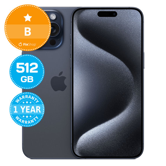 Apple iPhone 15 Pro Max Blue Titanium 512GB B Prenovljen