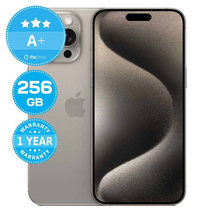 Apple iPhone 15 Pro Max Natural Titanium 256GB A+ Prenovljen