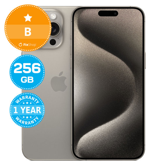 Apple iPhone 15 Pro Max Natural Titanium 256GB B Prenovljen