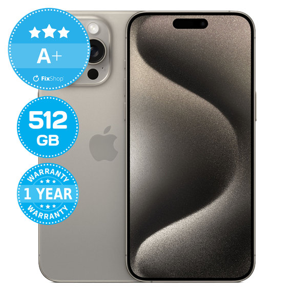 Apple iPhone 15 Pro Max Natural Titanium 512GB A+ Prenovljen