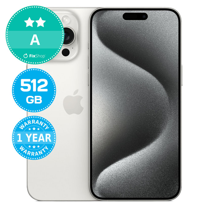 Apple iPhone 15 Pro Max White Titanium 512GB A Prenovljen