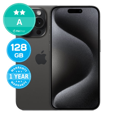 Apple iPhone 15 Pro Black Titanium 128GB A Prenovljen