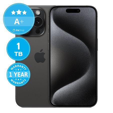 Apple iPhone 15 Pro Black Titanium 1TB A+ Prenovljen