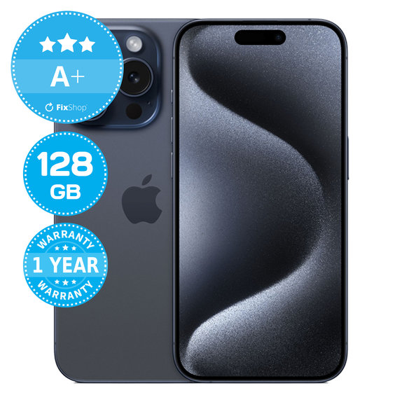 Apple iPhone 15 Pro Blue Titanium 128GB A+ Prenovljen