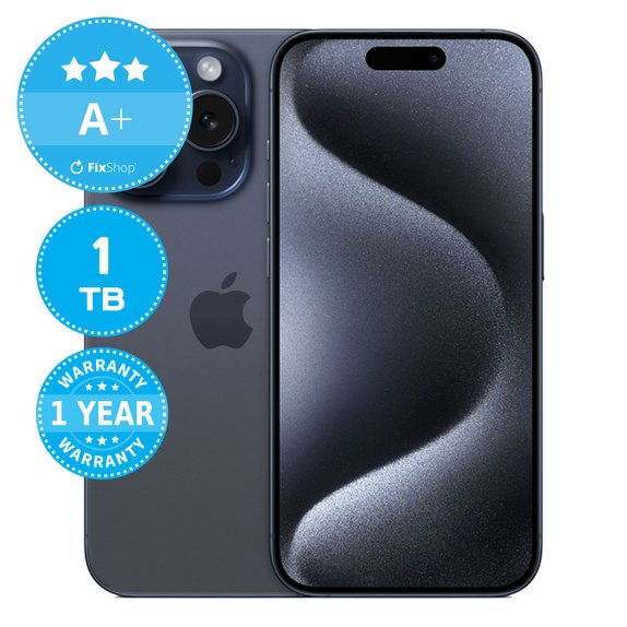 Apple iPhone 15 Pro Blue Titanium 1TB A+ Prenovljen
