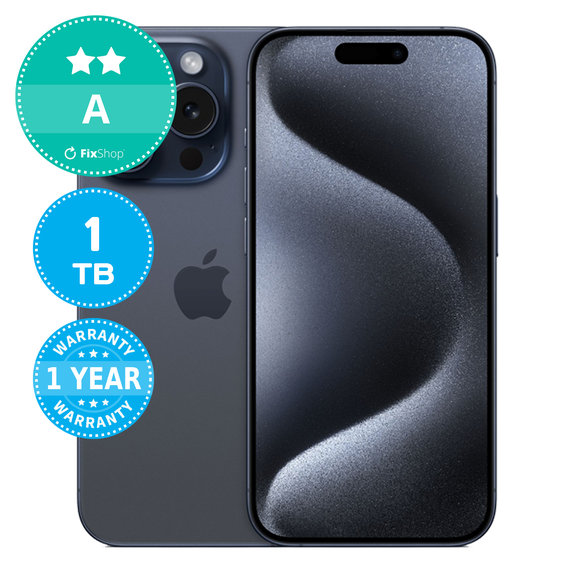Apple iPhone 15 Pro Blue Titanium 1TB A Prenovljen