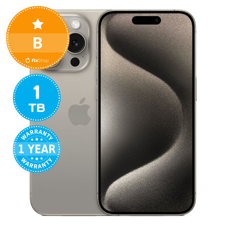 Apple iPhone 15 Pro Natural Titanium 1TB B Prenovljen