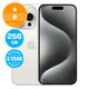 Apple iPhone 15 Pro White Titanium 256GB B Prenovljen