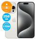Apple iPhone 15 Pro White Titanium 256GB B Prenovljen