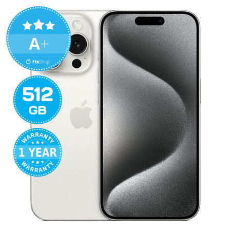 Apple iPhone 15 Pro White Titanium 512GB A+ Prenovljen