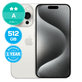 Apple iPhone 15 Pro White Titanium 512GB A Prenovljen