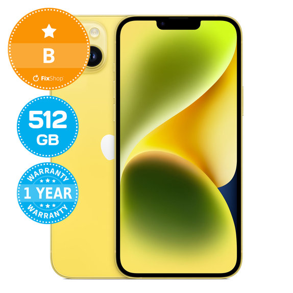 Apple iPhone 14 Plus Yellow 512GB B Prenovljen