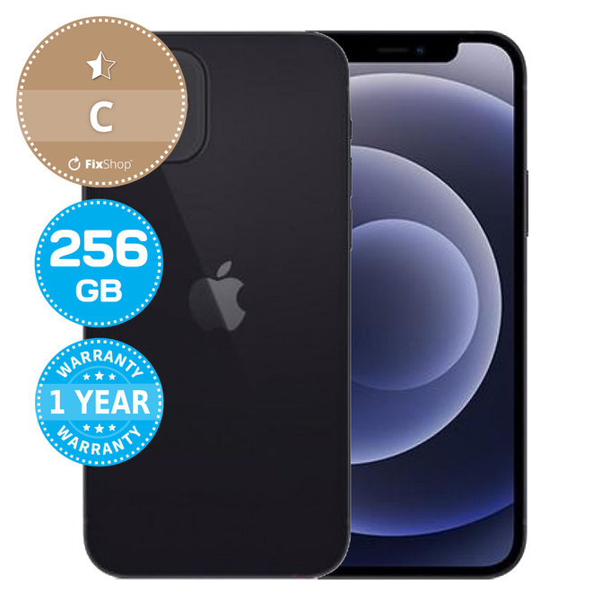 Apple iPhone 12 Black 256GB C Prenovljen