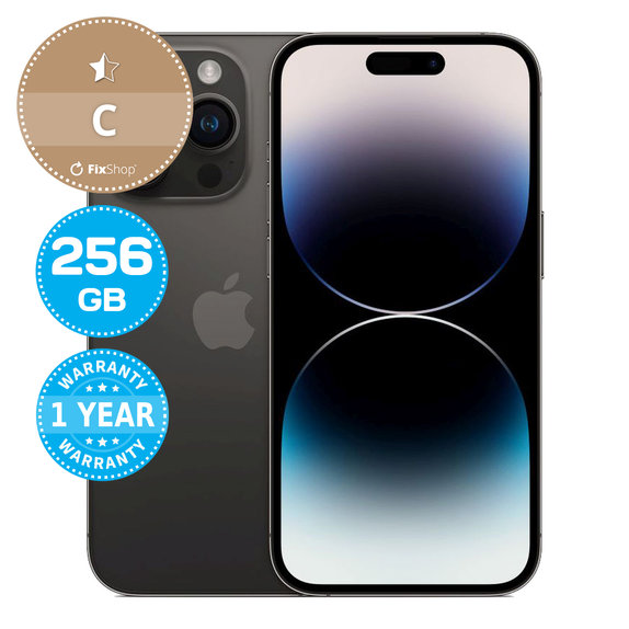 Apple iPhone 14 Pro Space Black 256GB C Prenovljen