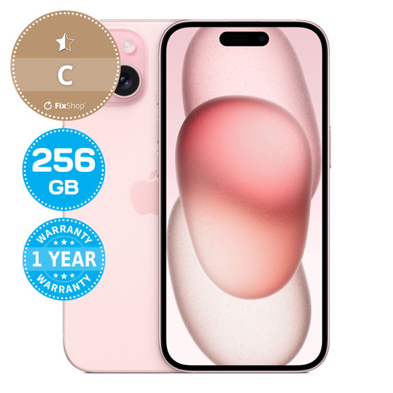 Apple iPhone 15 Pink 256GB C Prenovljen