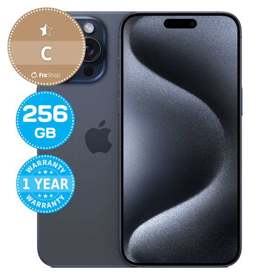 Apple iPhone 15 Pro Max Blue Titanium 256GB C Prenovljen