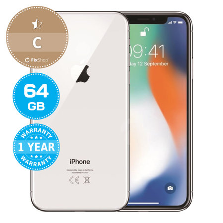 Apple iPhone X Silver 64GB C Prenovljen