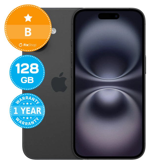 Apple iPhone 16 Black 128GB B Prenovljen