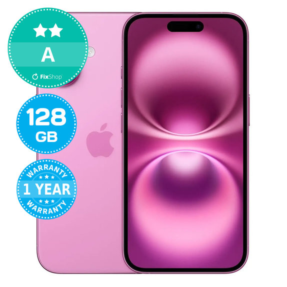 Apple iPhone 16 Pink 128GB A Prenovljen