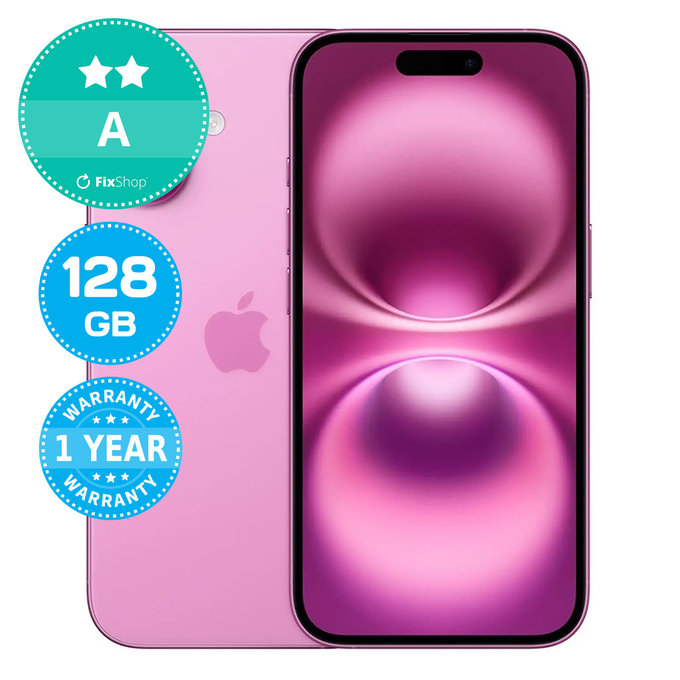 Apple iPhone 16 Pink 128GB A Prenovljen