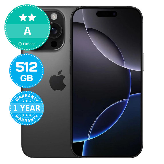 Apple iPhone 16 Pro Black Titanium 512GB A Prenovljen