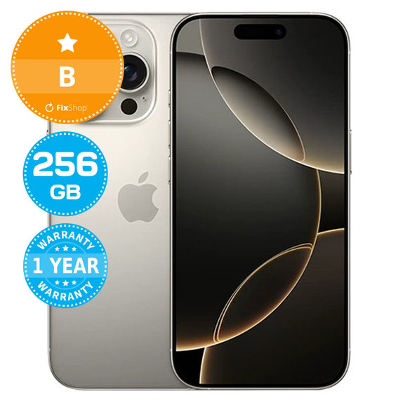 Apple iPhone 16 Pro Natural Titanium 256GB B Prenovljen