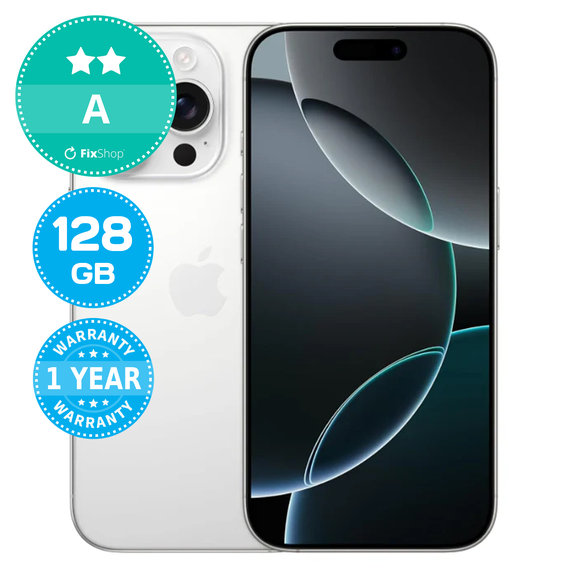 Apple iPhone 16 Pro White Titanium 128GB A Prenovljen