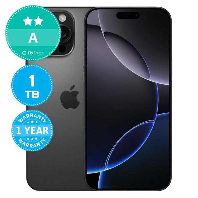 Apple iPhone 16 Pro Max Black Titanium 1TB A Prenovljen
