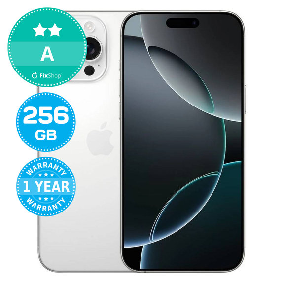 Apple iPhone 16 Pro Max White Titanium 256GB A Prenovljen
