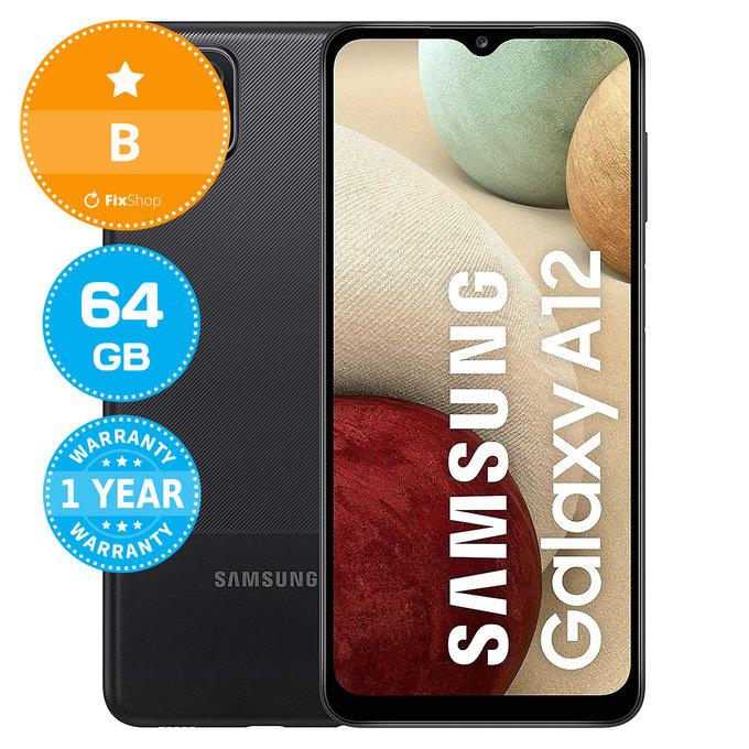 Samsung Galaxy A12 A127F Black 64GB B Prenovljen