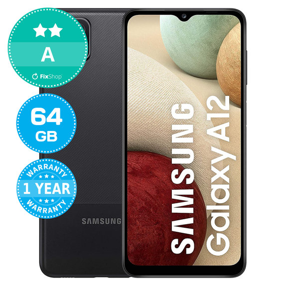 Samsung Galaxy A12 A125F Black 64GB A Prenovljen