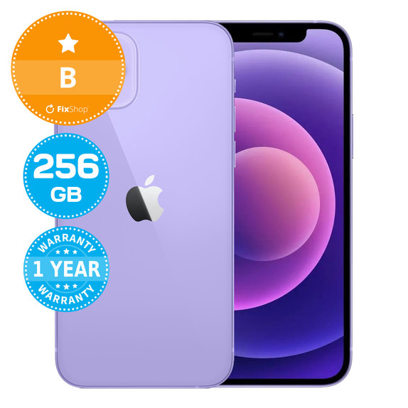 Apple iPhone 12 Purple 256GB B Prenovljen