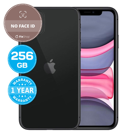Apple iPhone 11 Black 256GB (No Face ID) Prenovljen