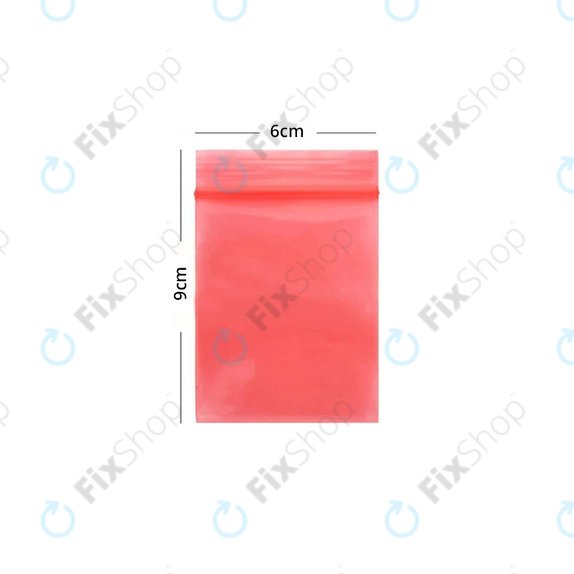 ESD antistatična vrečka z zadrgo (Red) - 6x9cm 100 kosov