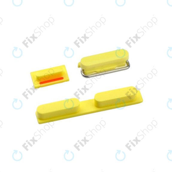 Apple iPhone 5C - Gumbi za vklop + glasnost + tihi način (Yellow)
