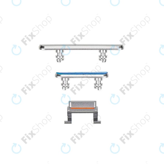 Apple iPhone XR - Set gumbov za glasnost + vklop + tihi način (White)