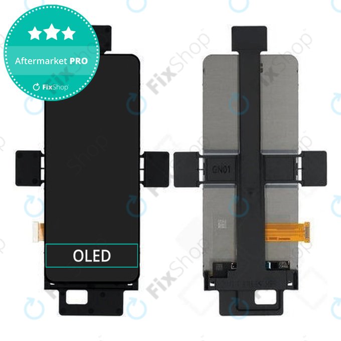 Zaslon OLED za Samsung Z Flip 7 FE, Steklo na dotik brez okvirja