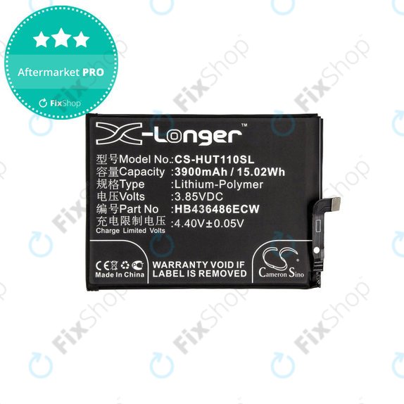 Baterija za Huawei Mate 10 Lite, Honor View 20, 3900mAh, Li-Pol, 3.85 V, HB436486ECW, HQ