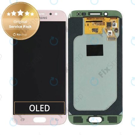 Samsung Galaxy J5 J530F (2017) - LCD zaslon + steklo na dotik (Pink) - GH97-20738D, GH97-20880D Genuine Service Pack