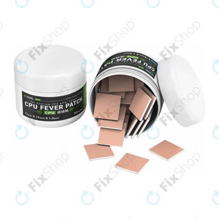 Termična podloga za CPU, hlajenje, 2UUL SC09, 17x15x1.5mm