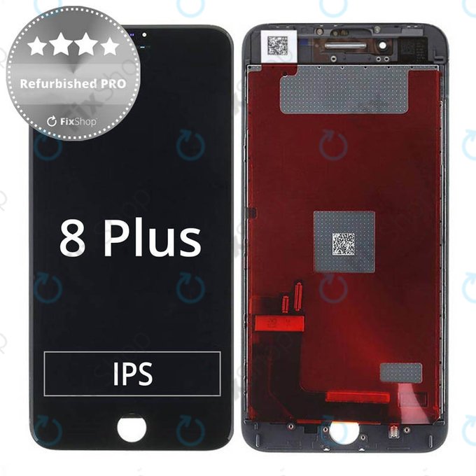 Apple iPhone 8 Plus - LCD zaslon + steklo na dotik + okvir (Black) Refurbished PRO