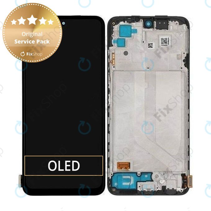 Xiaomi Redmi Note 10S - LCD zaslon + steklo na dotik + okvir (Onyx Gray) - 5600020K7B00, 560002K7BN00 Genuine Service Pack