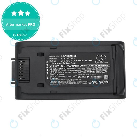 Baterija za Samsung Bespoke Jet, Bespoke Jet Complete, 2500mAh, Li-Ion, 25.2V, VCA-SBTA95, HQ