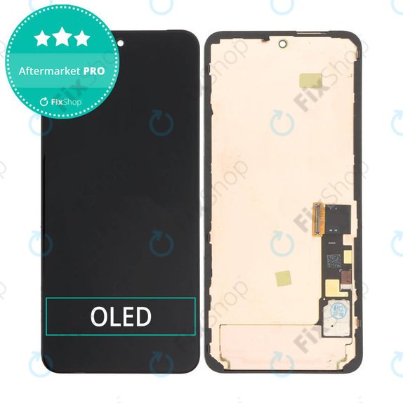 Google Pixel 8 GKWS6, G9BQD - LCD zaslon + steklo na dotik + okvir (Black) OLED