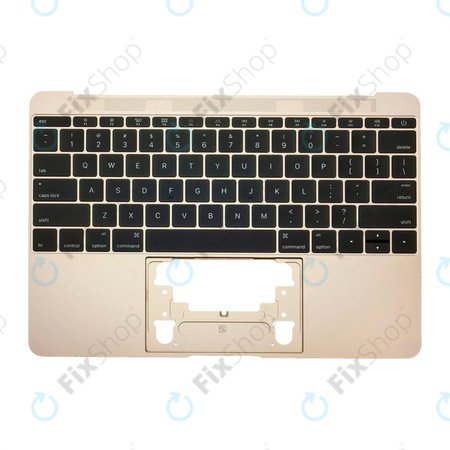 Apple MacBook 12" A1534 (Early 2015 - Mid 2017) - Zgornji okvir tipkovnice + tipkovnica US (Gold)