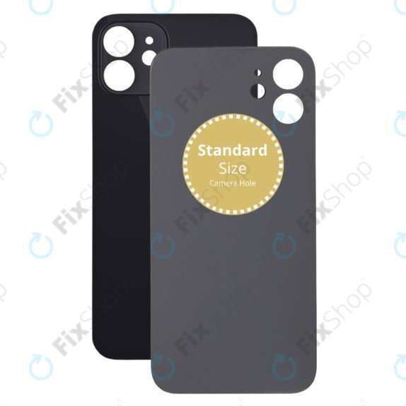 Apple iPhone 12 - Steklo zadnjega ohišja (Black)